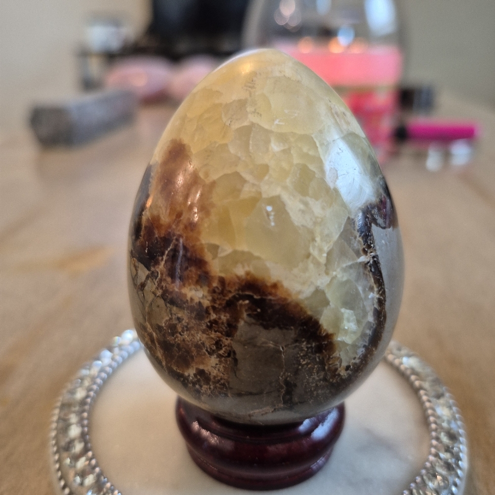 Natural Septarian Dragon Stone Polished Crystal Egg #9 New - Picture 3 of 8
